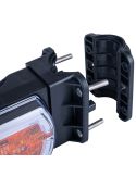 Soporte Faro Delantero LED CLEOfront LZD 2789/R1 12/24V con Luz NEON e Intermitente Lateral para Montaje en Tubo A 1 R10