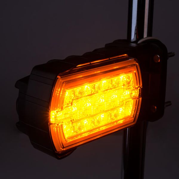 Farol de LED CLEOfront LZD 2789/R1 12/24V com luz neon e indicador lateral para montagem em tubo A 1 R10