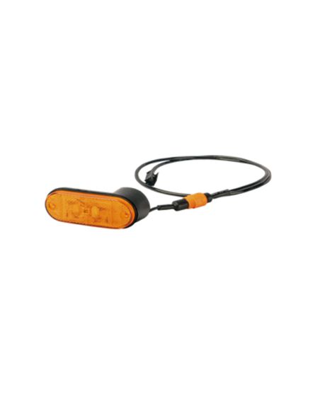 Luz de Gálibo LED Lateral 24V con Adaptador para Guardabarros 1000mm Click-in | Válida para Trailer Farcinox, Granalu, Ros Roca