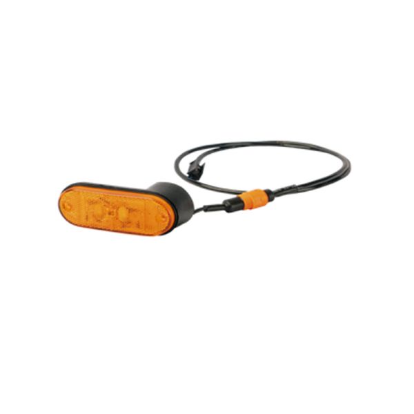 Luz de Gálibo LED Lateral 24V con Adaptador para Guardabarros 1000mm Click-in | Válida para Trailer Farcinox, Granalu, Ros Roca