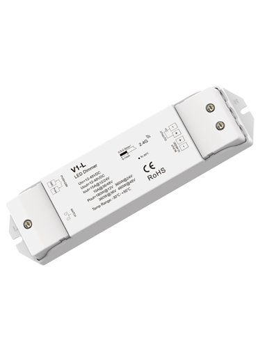 Controlador de tensão constante V1 12-48V, botão de pressão padrão e controle remoto RF FITAS DE LED