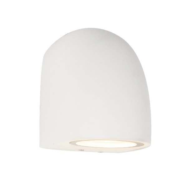 Aplique de exterior semicircular multiposición blanco BALDY, GU10 IP65