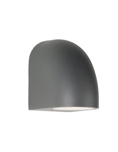 Luminária de parede externa multiposições tipo capacete BALDY cinza escuro, GU10 IP65