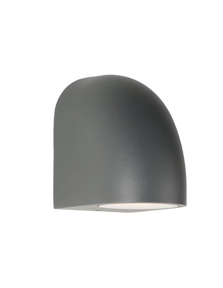 Aplique de exterior tipo casco multiposición gris oscuro BALDY, GU10 IP65
