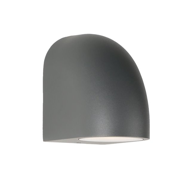 Aplique de exterior tipo casco multiposición gris oscuro BALDY, GU10 IP65