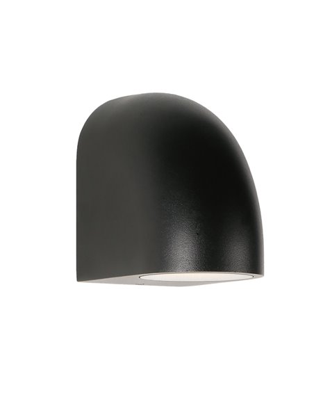 Aplique exterior curvo luz arriba o abajo negro BALDY, GU10 IP66