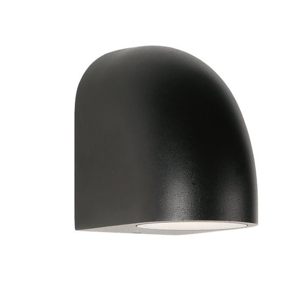 Aplique exterior curvo luz arriba o abajo negro BALDY, GU10 IP66
