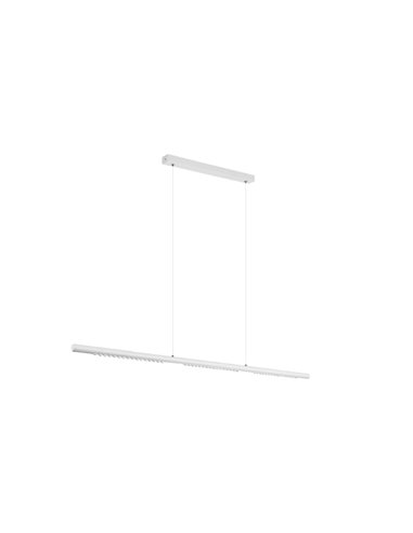 Lámpara LED colgante lineal 28W MECA blanca, 1200mm de largo, 2100/2250Lm 3000K/4000K