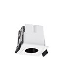 Foco LED de empotrar cuadrado 1L blanco BLAU, 45mm corte en 40x40mm, 3W 165Lm 3000K