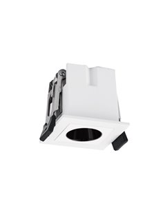 Foco LED de empotrar cuadrado 1L blanco BLAU, 45mm corte en 40x40mm, 3W 165Lm 3000K