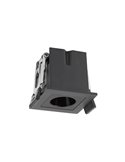 Foco LED de empotrar cuadrado 1L negro BLAU, 45mm corte en 40x40mm, 3W 165Lm 3000K