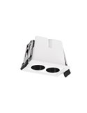 Foco rectangular LED de empotrar 2L blanco BLAU, 68x45mm en corte de 60x40mm, 6W 360Lm 3000K