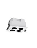 Foco para empotrar cuadrado LED 4L blanco BLAU, 75x75mm en corte de 70x70mm, 10W 750Lm 3000K