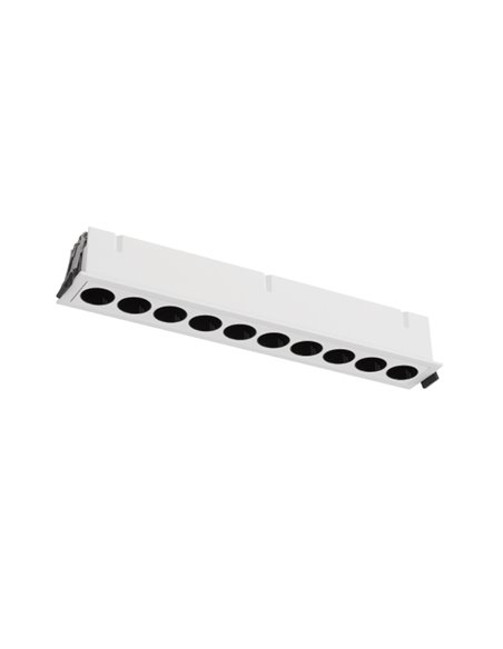 Foco alargado para empotrar LED 10L blanco BLAU, 24W 1680Lm 3000K