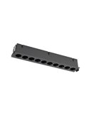Foco alargado para empotrar LED 10L negro BLAU, 24W 1680Lm 3000K