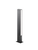 Bolardo LED exterior minimalista LOTUS gris oscuro, 10W 690Lm, 3000K IP65, 60cm