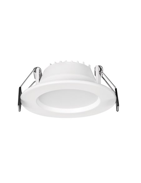 Downlight empotrable LED CCT 6W NASAO blanco, Ø 85mm con corte de 75mm