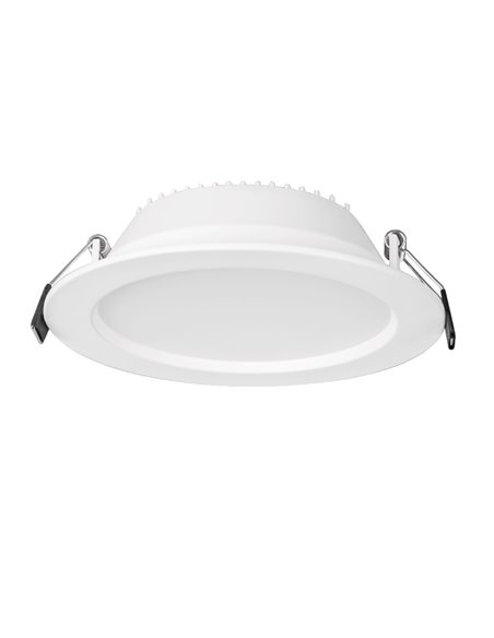 Spot LED encastrable NASAO 15W CCT, blanc, Ø 135 mm avec découpe 125 mm