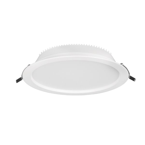 Spot LED encastrable NASAO 30W CCT, blanc, Ø 220 mm avec découpe 200 mm