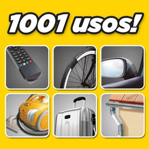 PATTEX Power Tape Cinta Americana Gris 50mm x 10m | Impermeable y Extra Fuerte