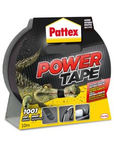PATTEX Power Tape Cinta Americana Negra 50mm x 10m | Impermeable y Extra Fuerte