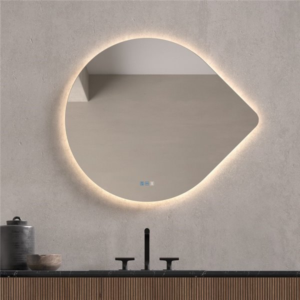 Espejo LED retroiluminado GUADALUPE Triple Touch Táctil CCT 3000K-4500K-6000K y Antivaho IP44