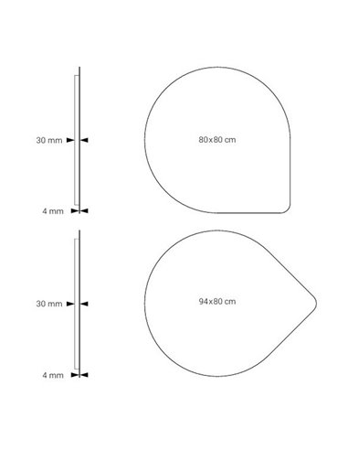 Espelho retroiluminado LED triplo toque GUADALUPE CCT 3000K-4500K-6000K e antiembaçante IP44