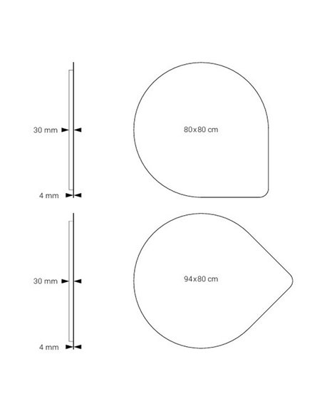 Miroir LED rétroéclairé triple tactile GUADALUPE CCT 3000K-4500K-6000K et antibuée IP44