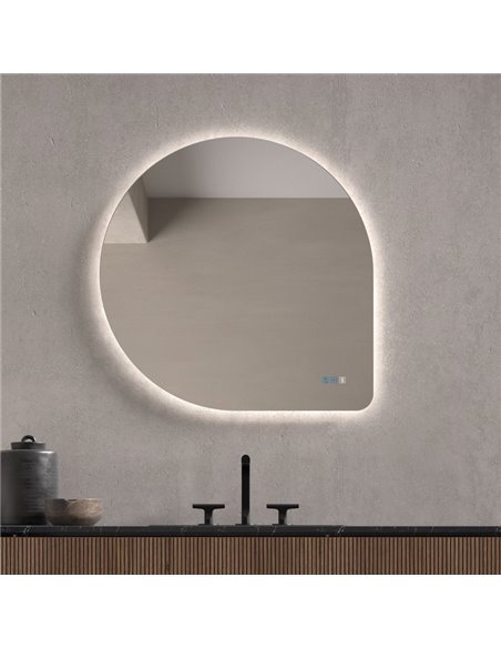 Espejo LED retroiluminado GUADALUPE Triple Touch Táctil CCT 3000K-4500K-6000K y Antivaho IP44