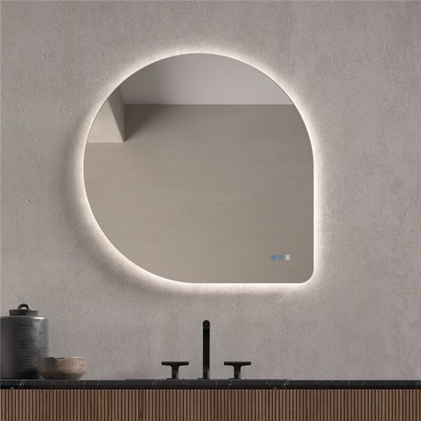 Espejo LED retroiluminado GUADALUPE Triple Touch Táctil CCT 3000K-4500K-6000K y Antivaho IP44