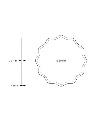 Espejo retroiluminado LED para baño ELCHE banda de luz frontal Triple Touch Táctil CCT 3000K-4500K-6000K y Antivaho IP44