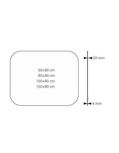 Espelho de banheiro sem iluminação em Istambul, cantos arredondados e bordas polidas, vários tamanhos