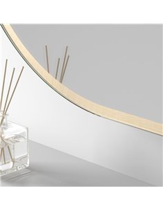 Miroir de salle de bain rétroéclairé à LED QUITO Triple Touch avec cadre doré, CCT 3000K-4500K-6000K et antibuée IP44 2