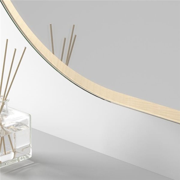 Miroir de salle de bain rétroéclairé à LED QUITO Triple Touch avec cadre doré, CCT 3000K-4500K-6000K et antibuée IP44