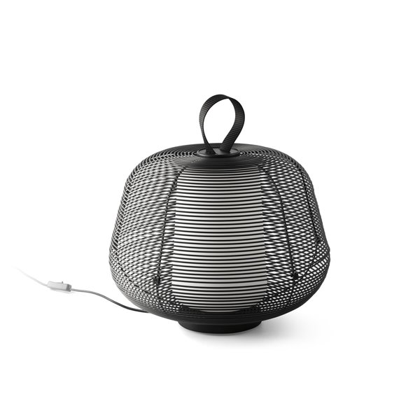 Lámpara LED decorativa negra NARA, portátil E27 (no incl.), IP65 exterior