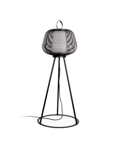 Lámpara exterior de pie negra NARA IP65 E27 (no incl.)