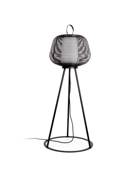 Lámpara exterior de pie negra NARA IP65 E27 (no incl.)