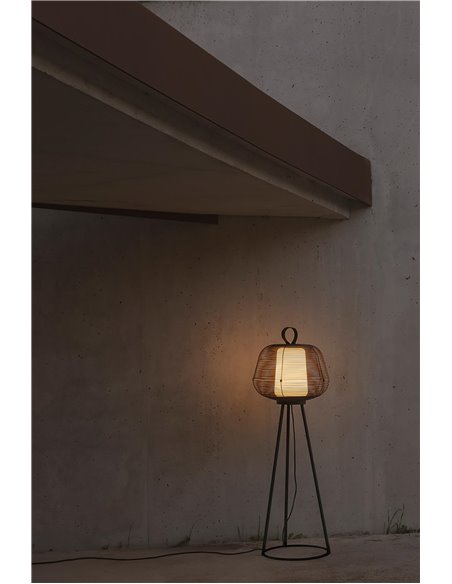 Lampadaire d'extérieur noir NARA IP65 E27 (non incl.)