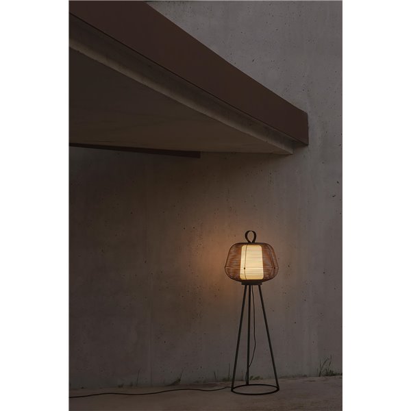 Lampadaire d'extérieur noir NARA IP65 E27 (non incl.)