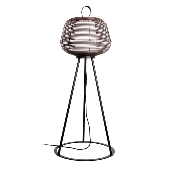 Luminária de chão NARA, cor ferrugem, IP65, para exterior, E27 (não incl.)