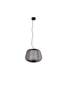Lámpara suspendida NARA negra IP65 exterior E27 (no incl.)