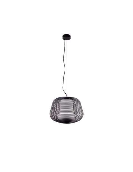 Lámpara suspendida NARA negra IP65 exterior E27 (no incl.)