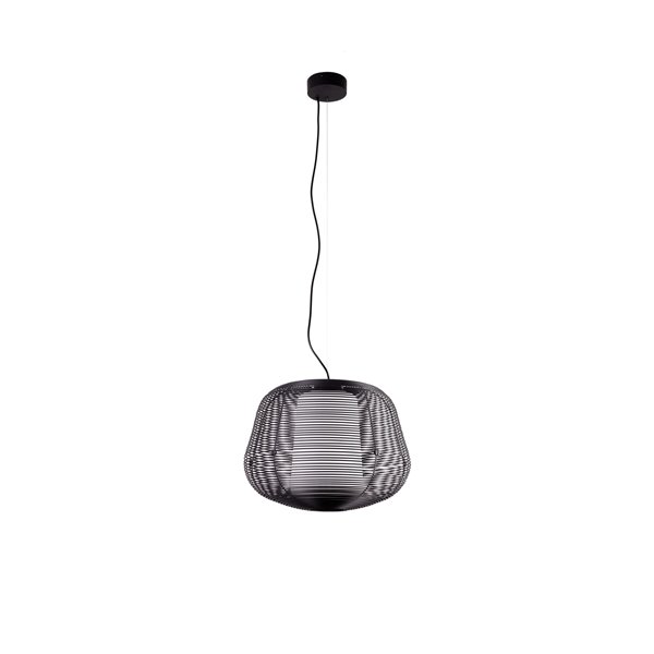 Luminária pendente externa NARA preta IP65 E27 (não incl.)