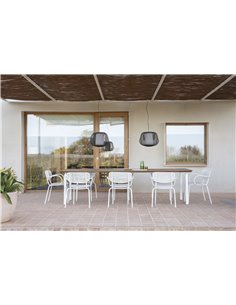 Lámpara suspendida NARA negra IP65 exterior E27 (no incl.) 2