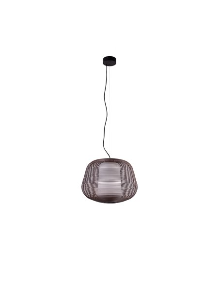 Lampe à suspension rustique NARA rouille IP65 E27 (non incl.)