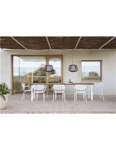 Luminária pendente rústica NARA ferrugem IP65 E27 (não incl.)