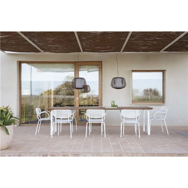 Luminária pendente rústica NARA ferrugem IP65 E27 (não incl.)