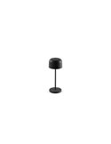 Lámpara LED portátil exterior MAVIS negra, 2W 2700K, 20cm alto