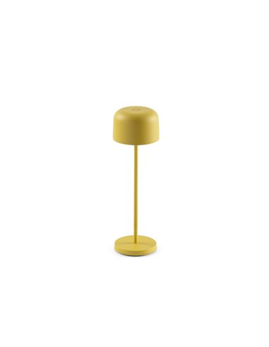 Lámpara LED portátil amarilla MAVIS 36cm alto, exterior 3W 2700K