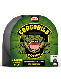 Cinta PATTEX Adventure Crocodile Power Gris 50mm x 20m | Reparación Extrema Multiusos